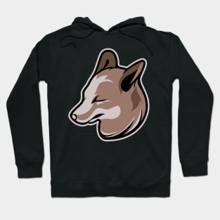 Sleek Fox Head Design Hoodie